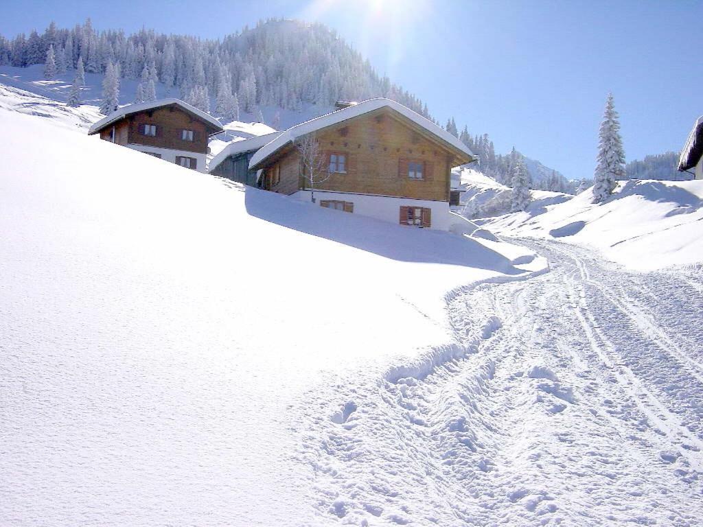 Alpenchalet Garfrescha Villa Sankt Gallenkirch Bagian luar foto