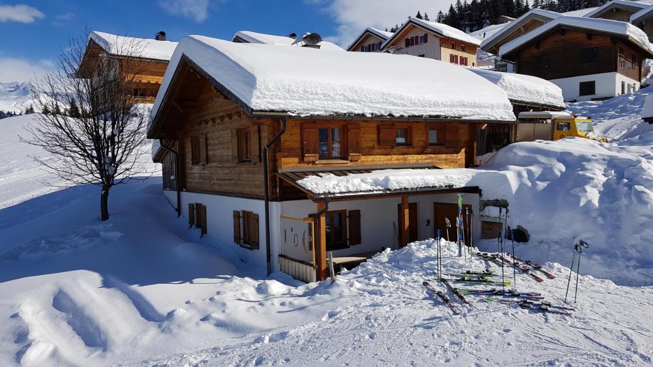 Alpenchalet Garfrescha Villa Sankt Gallenkirch Bagian luar foto